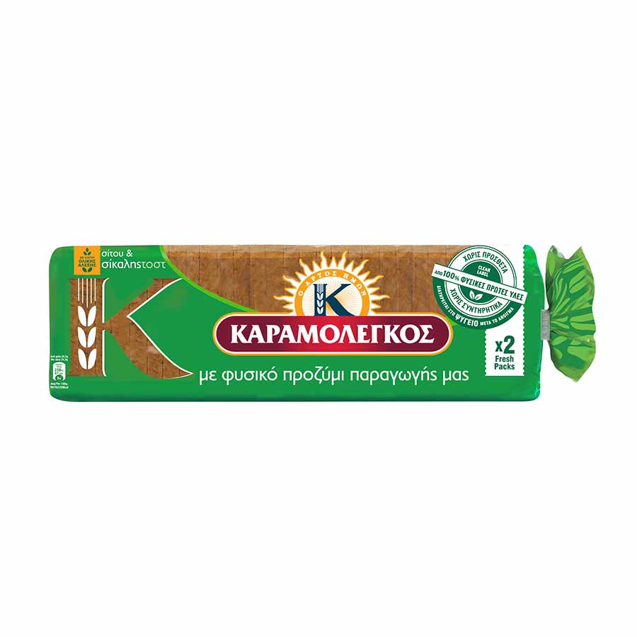 Ψωμί για Τοστ Σίτου & Σίκαλης με Προζύμι 680gr