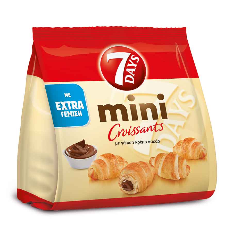 Mini Κρουασάν με γέμιση Κρέμα Κακάο 300gr