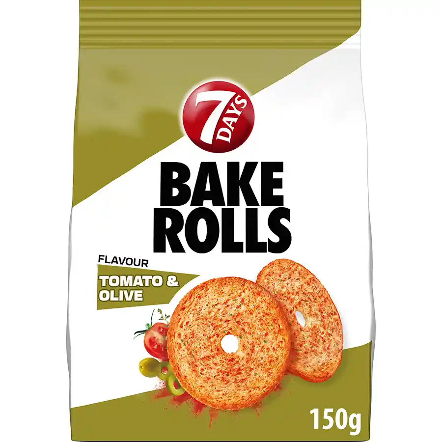 Bake Rolls Σνακ Ντομάτα Ελιά 150gr