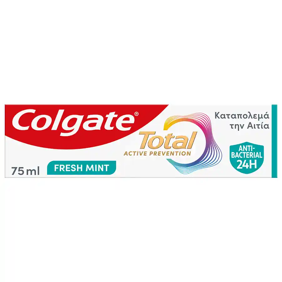 colgate total active οδοντόκρεμα prevention fresh mint 75 ml