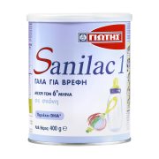 Sanilac 1 Γάλα για Βρέφη μέχρι 6 Μηνών σε σκόνη 400gr