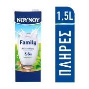 Family Γάλα Υψηλής Παστερίωσης Πλήρες 1,5lt