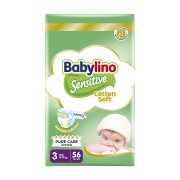 Sensitive Πάνες Cotton Soft Νο3 Midi 4-9kg 56τεμ