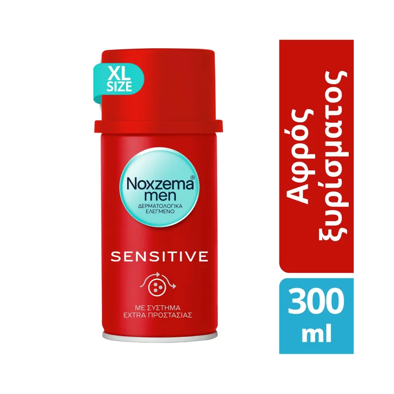 NOXZEMA Men Αφρός Ξυρίσματος Sensitive 300 ml
