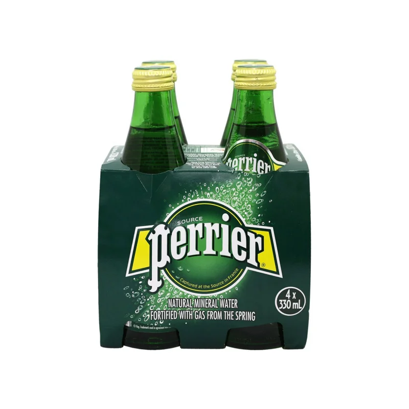 PERRIER Νερό Φυσικό Μεταλλικό Ανθρακούχο 4 × 330 ml