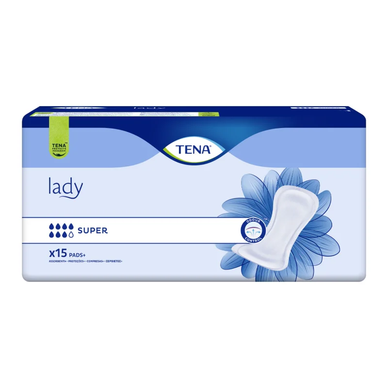 TENA Σερβιέτες Ακράτειας Lady Super 15 τεμ.