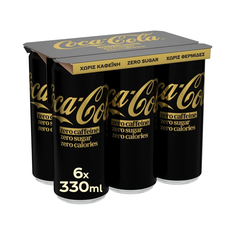 Zero Αναψυκτικό Χωρίς καφεΐνη Χωρίς ζάχαρη 6x330ml