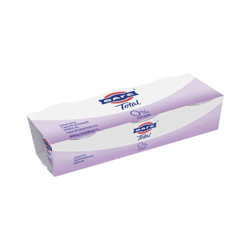ΦΑΓΕ Total Γιαούρτι Στραγγιστό 0% 3 × 200 g