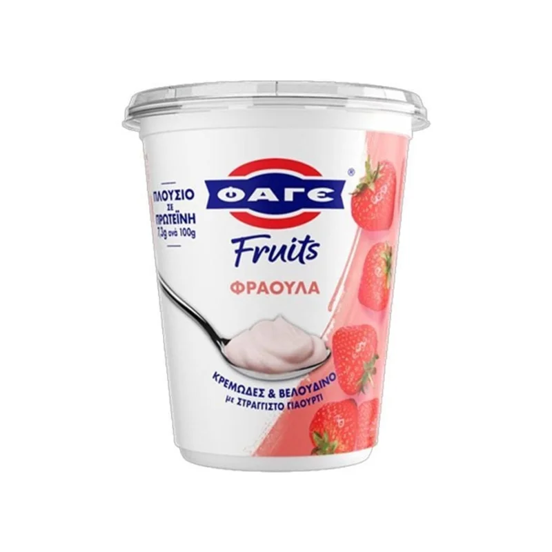 ΦΑΓΕ Επιδόρπιο Στραγγιστού Γιαουρτιού Fruits Φράουλα 380 g