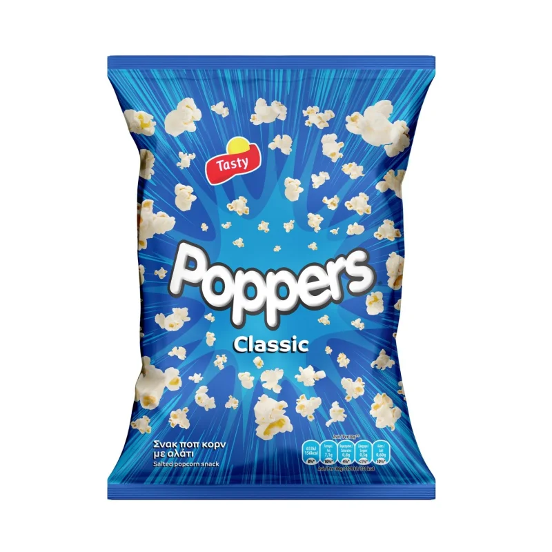 TASTY Poppers Ποπ Κορν Με Αλάτι 75 g