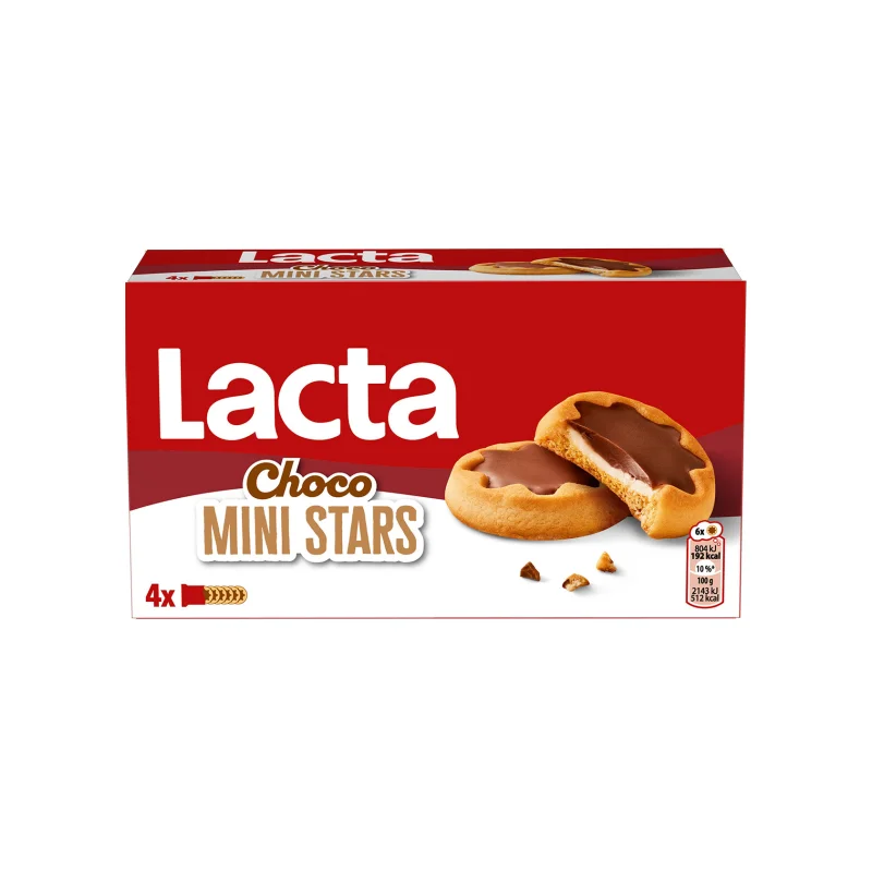 LACTA Μπισκοτα Choco Mini Stars 150 g