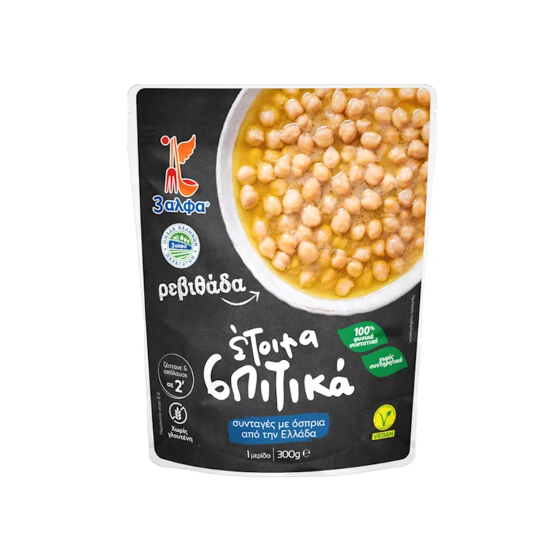 3αλφα ετοιμα σπιτικα ρεβιθαδα 300 g