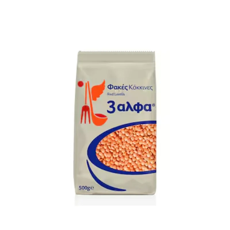 3αλφα φακες κοκκινες 500 g