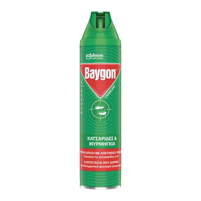 baygon κατσαριδοκτόνο spray 400 ml