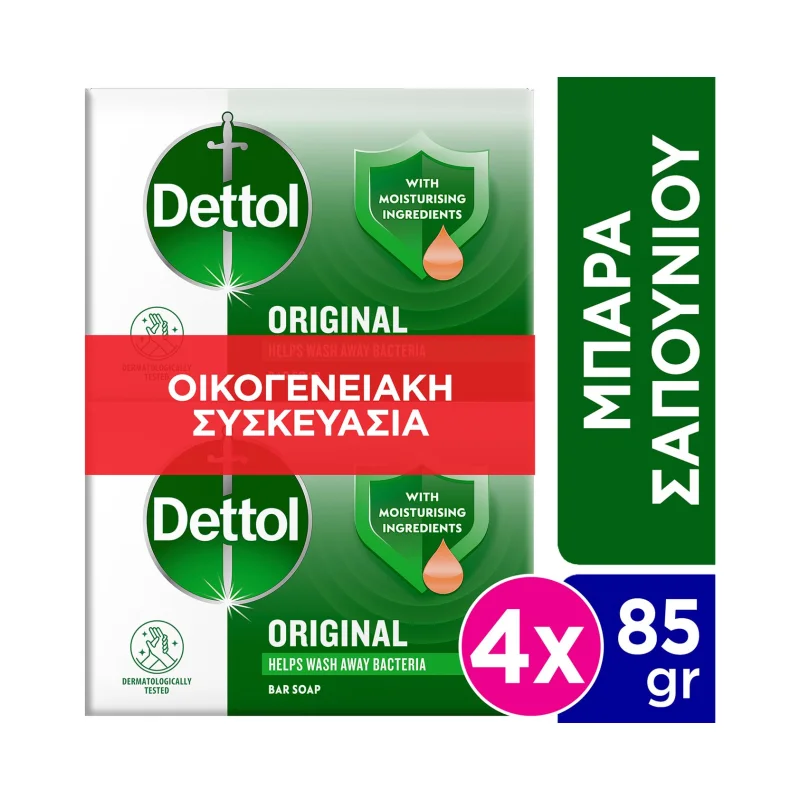 dettol σαπούνι classic 4 × 85 g