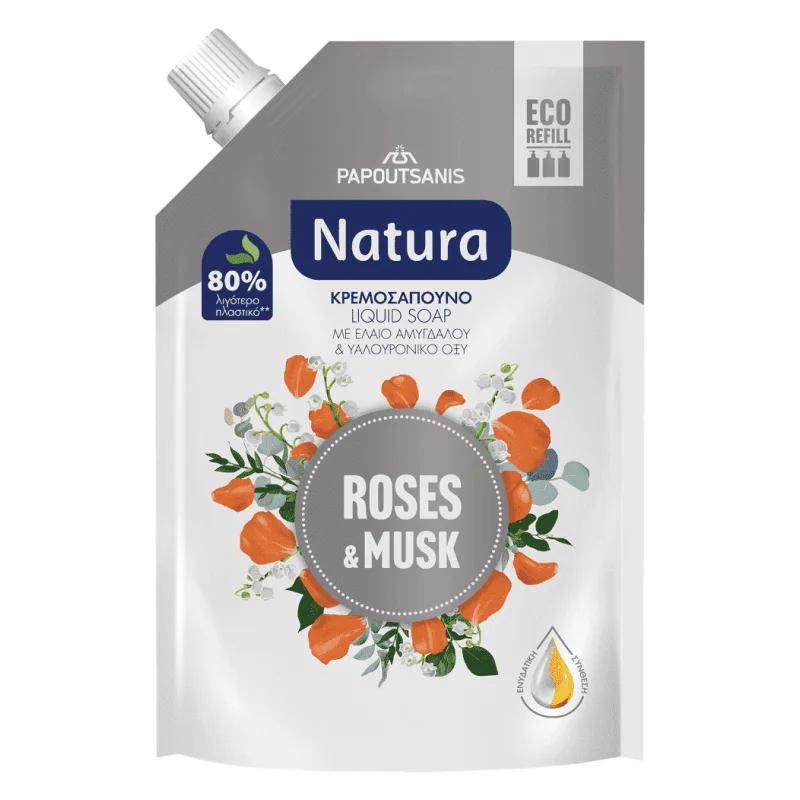 κρεμοσάπουνο roses & musk ανταλλακτικό 500 ml