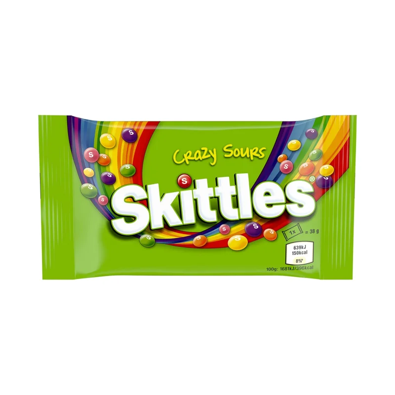 skittles crazy sours καραμέλες 38 g