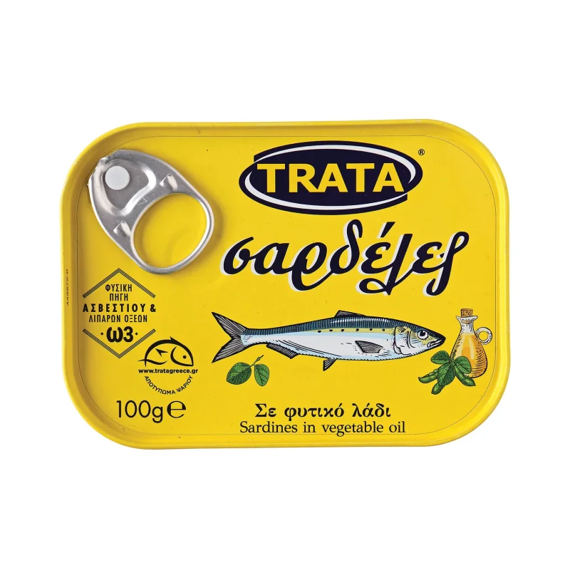 trata σαρδέλες σε φυτικό λάδι 100 g