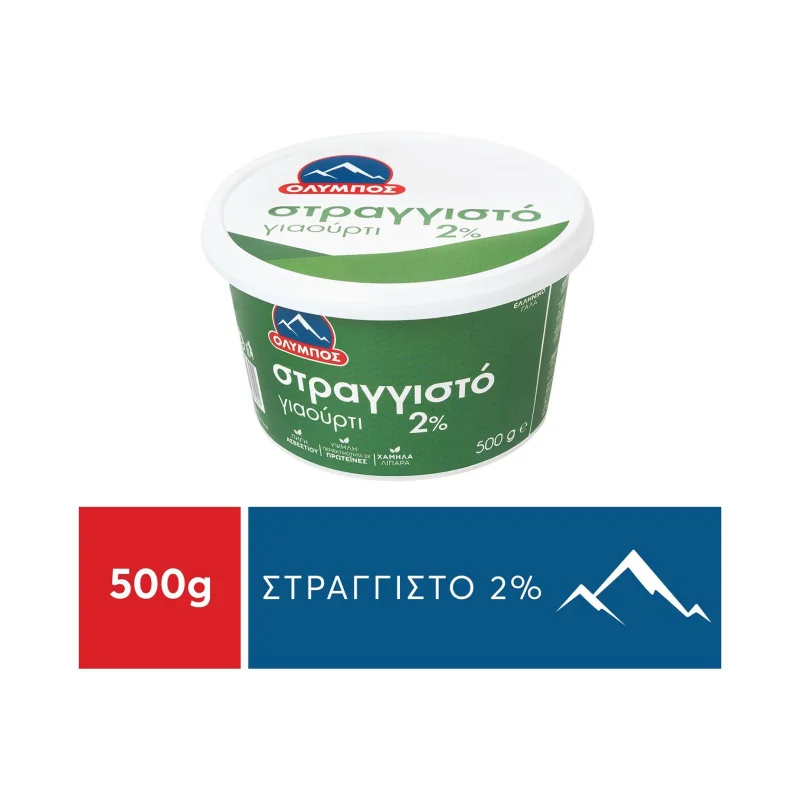 ολυμπος γιαούρτι στραγγιστό 2% 500 g