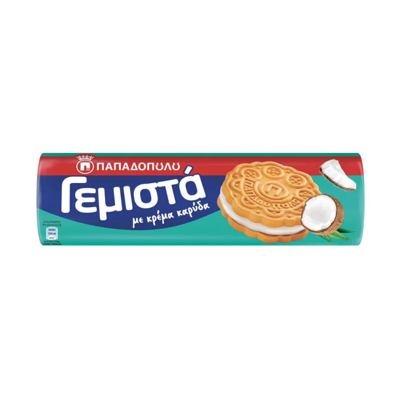 μπισκότα γεμιστά καρύδα 200 g