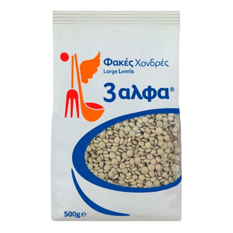 3άλφα φακές χονδρές εισαγωγής 500 g