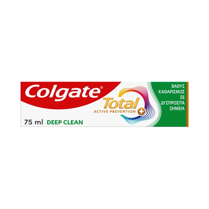 colgate total active οδοντόκρεμα prevention deep clean 75 ml