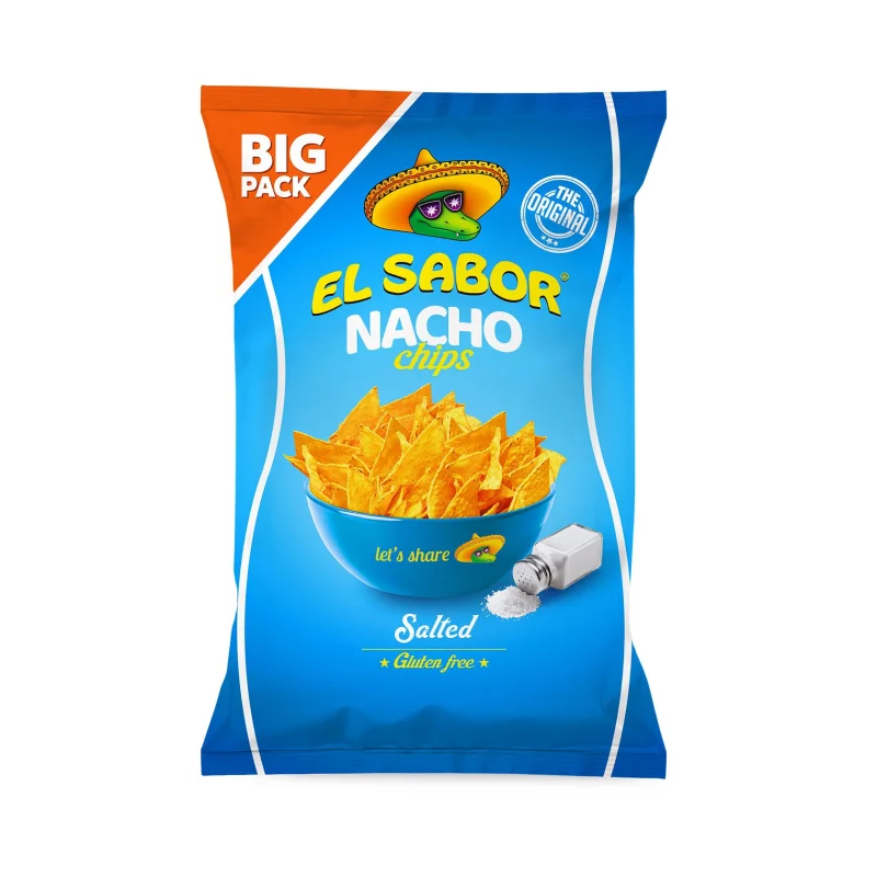 el sabor nacho chips με αλάτι χωρίς γλουτένη 180 g