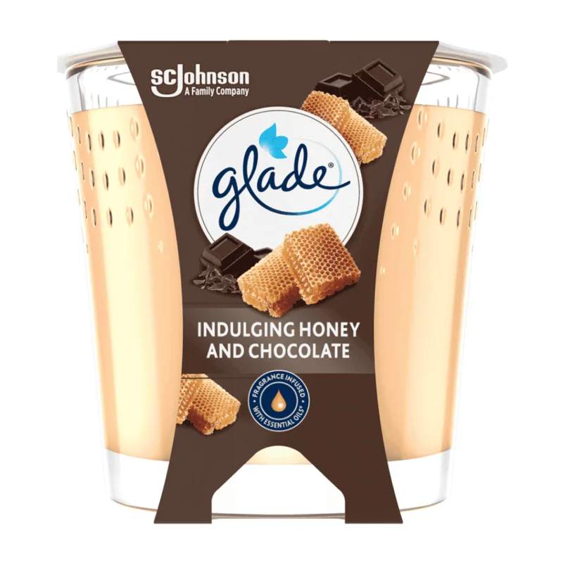 glade αρωματικό κερί honey & chocolate . 112 g
