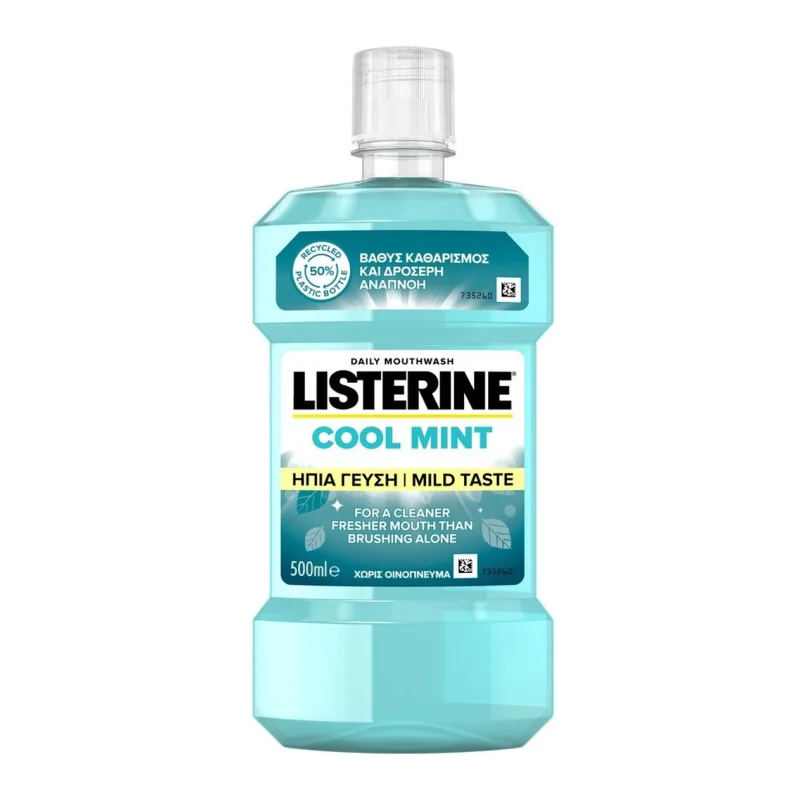 listerine cool mint στοματικό διάλυμα . 500 ml