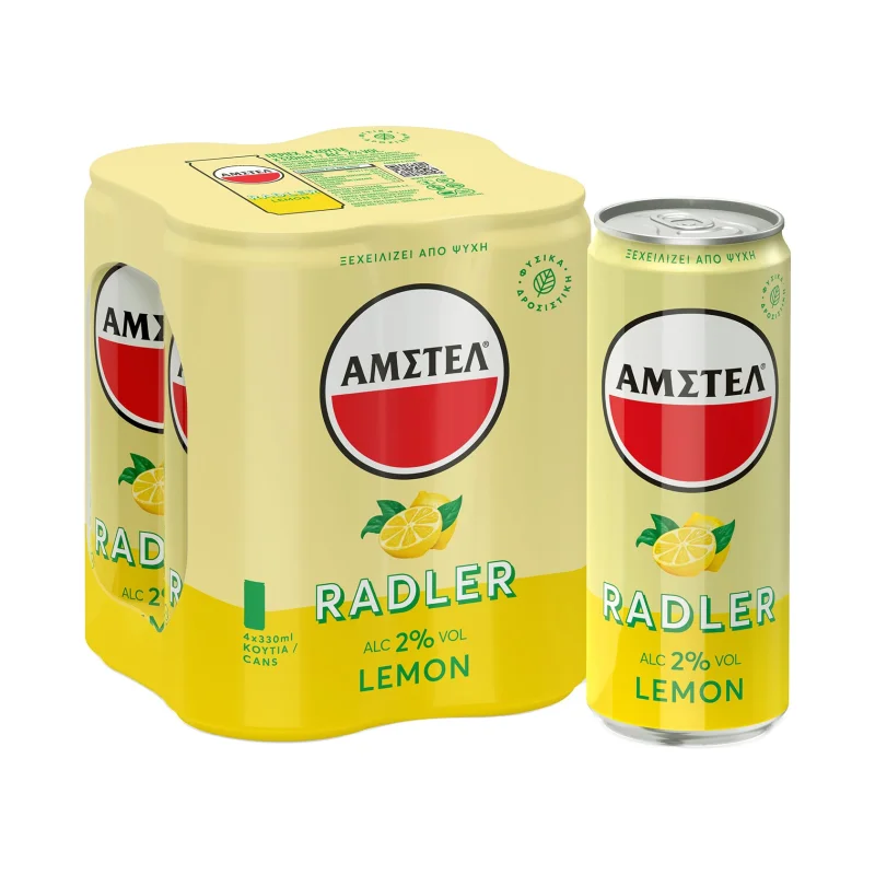 Radler Μπίρα με Λεμόνι 4x330ml