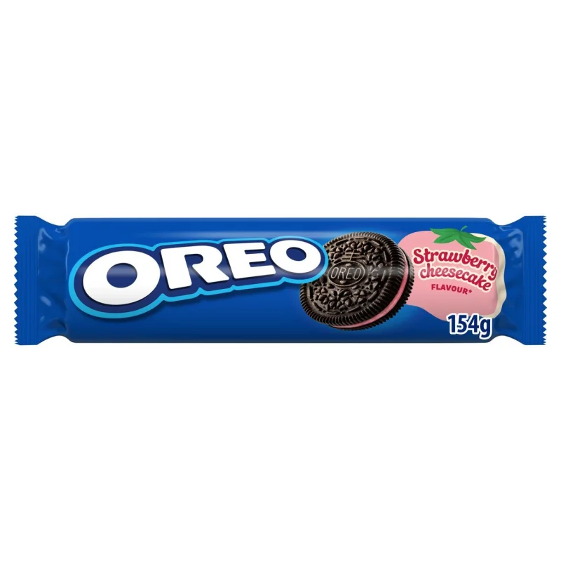oreo μπισκότα γεμιστά με φράουλα & cheesecake . 154 g