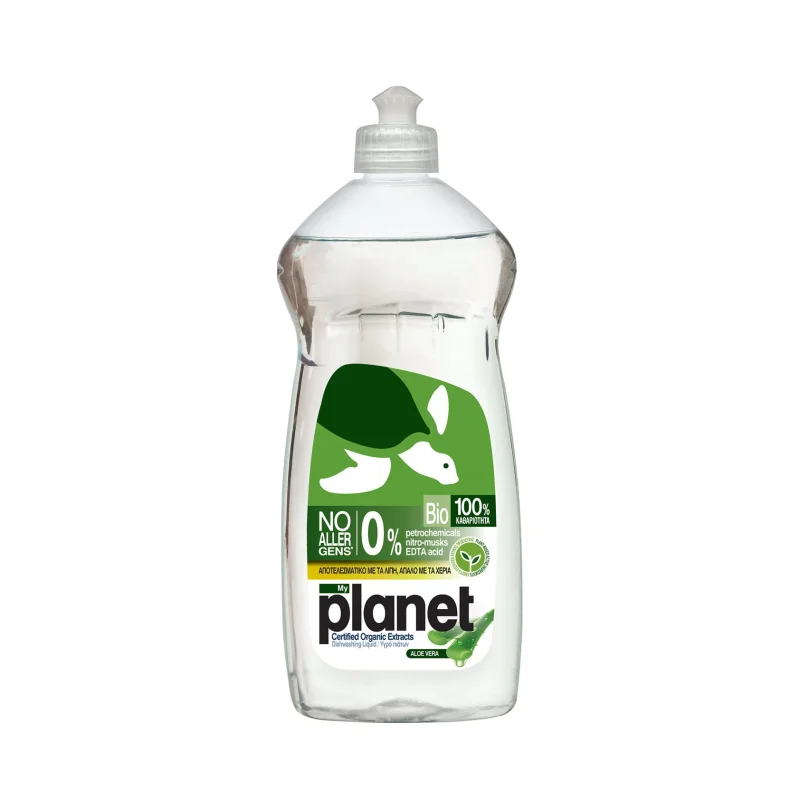 planet απορρυπαντικό πιάτων υγρό aloe vera 625 ml