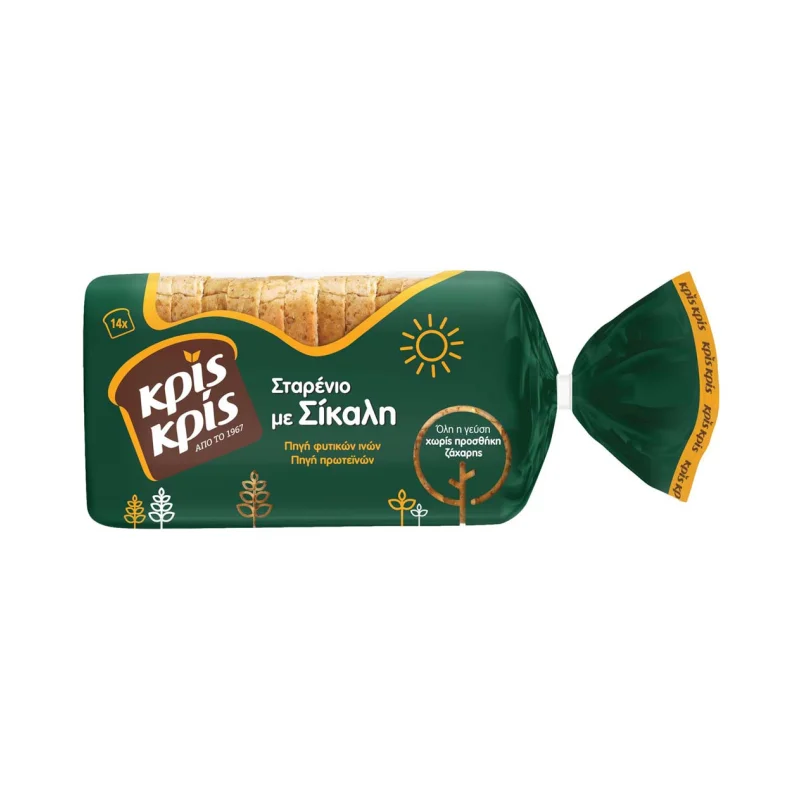 ψωμί τόστ σταρένιο με σίκαλη 360 g