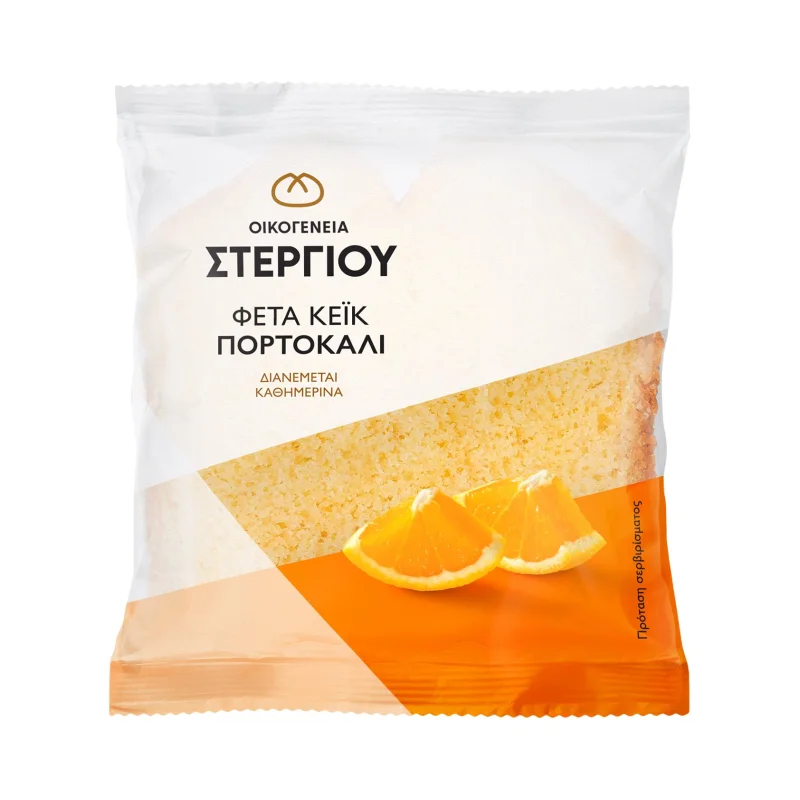 οικογενεια στεργιου φέτα κέικ πορτοκάλι 80 g