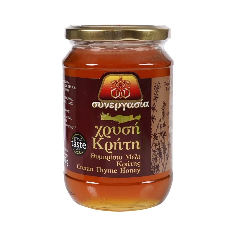 συνεργασία χρυσή κρήτη θυμαρίσιο μέλι 900 g