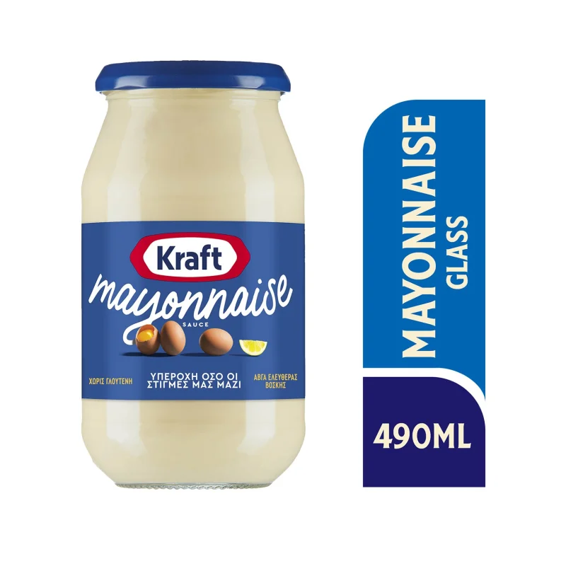 kraft μαγιονέζα χωρίς γλουτένη 490 ml