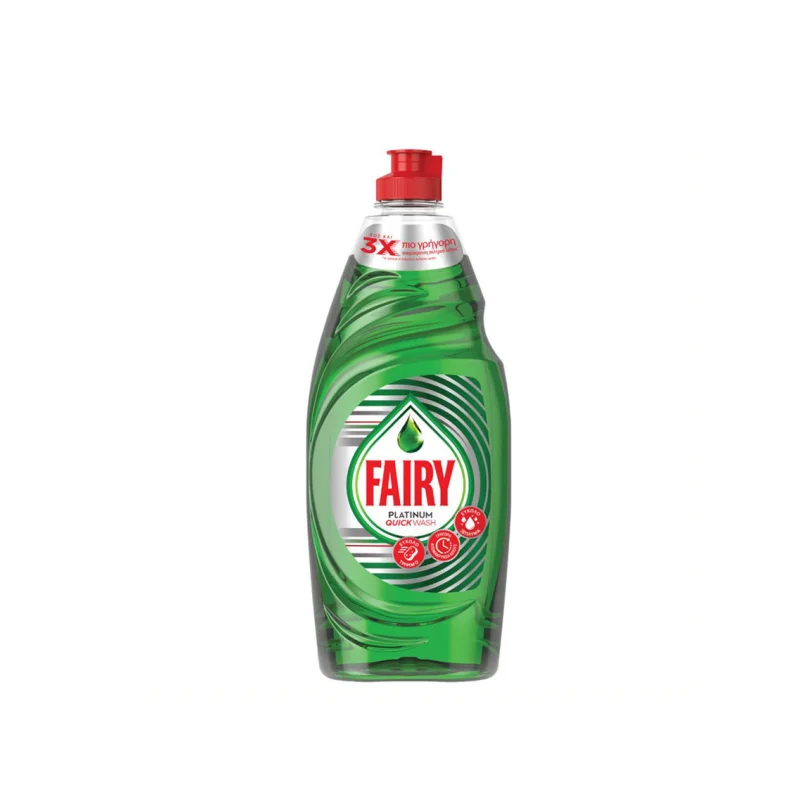 fairy υγρο πιατων platinum quickwash 654 ml