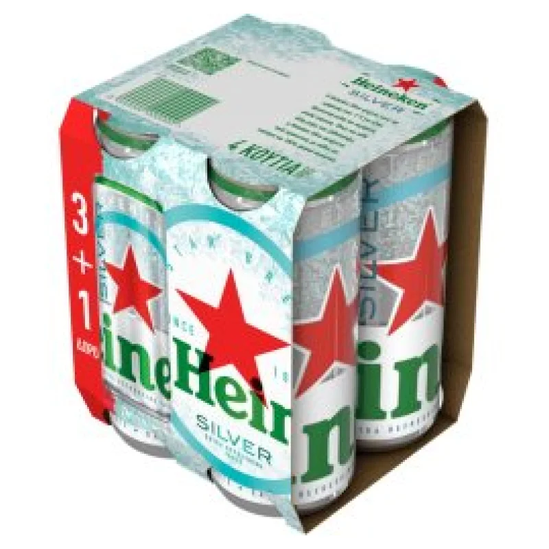 Μπύρα Silver Lager Κουτί 4x330ml 3+1 Δώρο