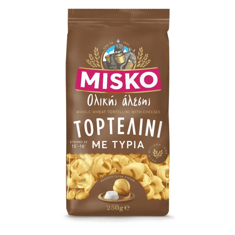 τορτελίνι ολικής άλεσης με τυριά 250 g
