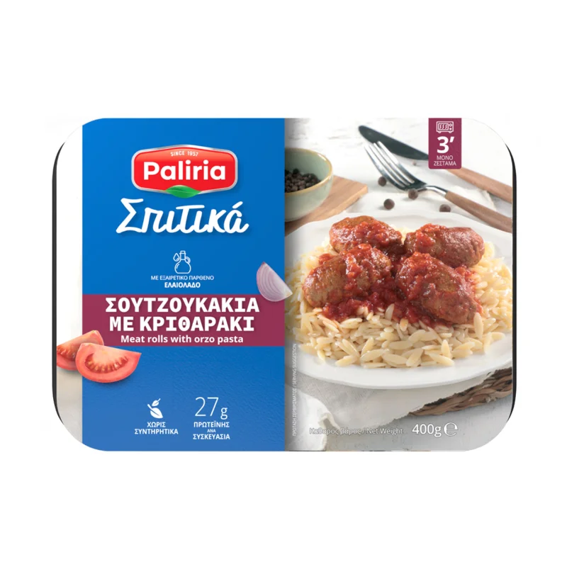 paliria σπιτικά σουτζουκάκια με κριθαράκι 400 g