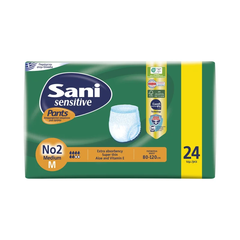 Sensitive Pants Εσώρουχα Ακράτειας Νο2 Medium 24τεμ