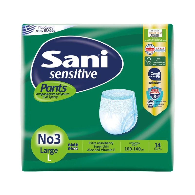 Sensitive Pants Εσώρουχα Ακράτειας No3 Large 14τεμ