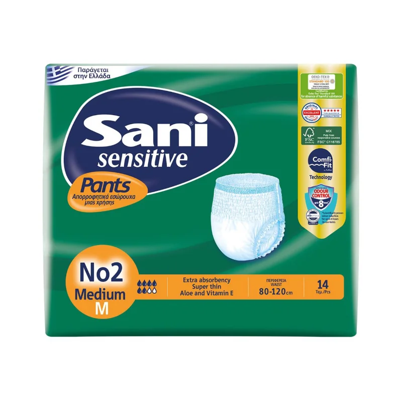Sensitive Pants Εσώρουχα Ακράτειας Νο2 Medium 14τεμ