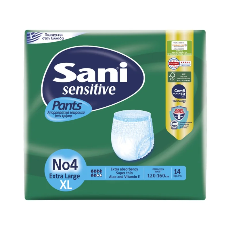  Sensitive Pants Εσώρουχα Ακράτειας Νο4 Extra Large 14τεμ