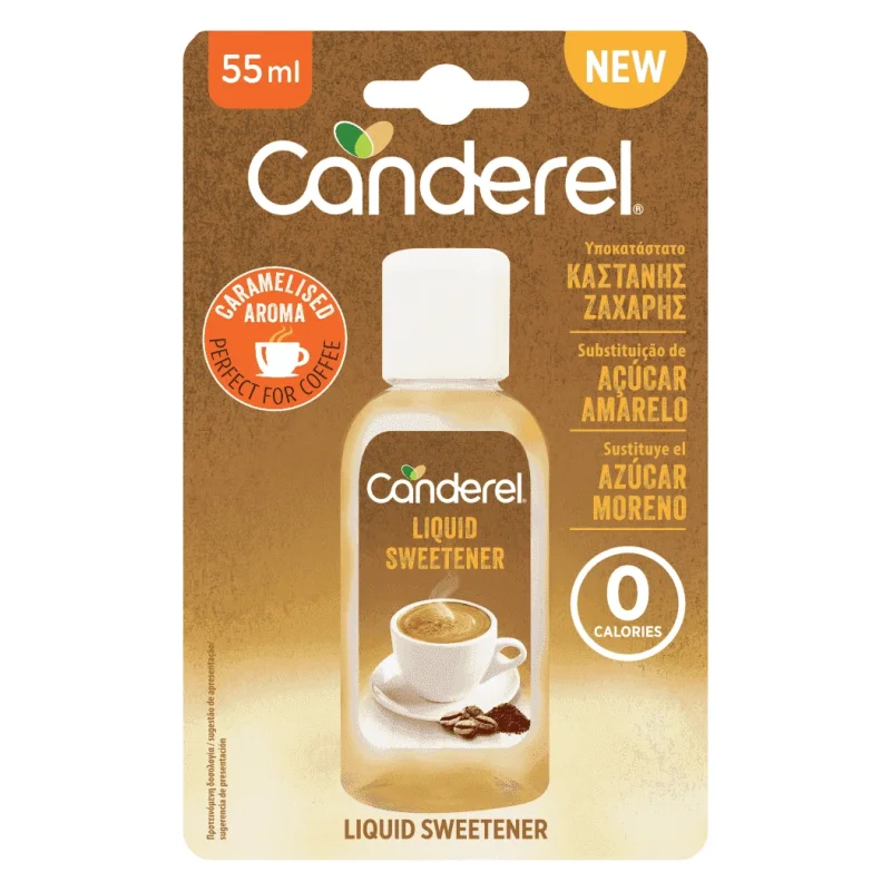 canderel υποκατάστατο υγρό καστανής ζάχαρης 55 ml