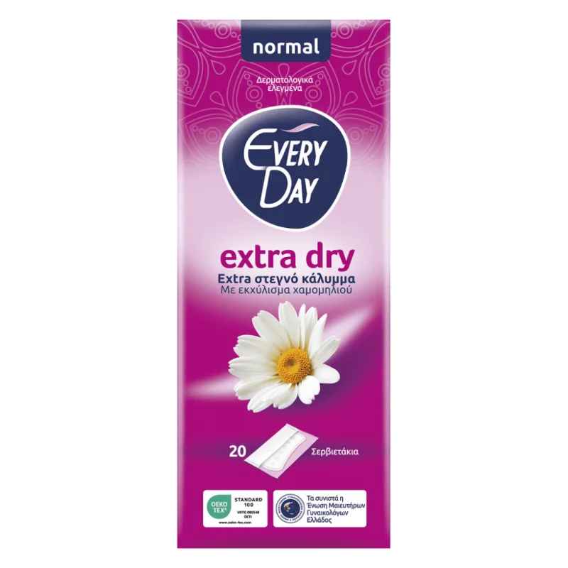 everyday extra dry normal σερβιετάκια 20 τεμ.