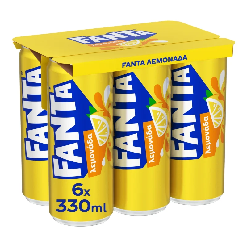 fanta λεμονάδα . 6 × 330 ml