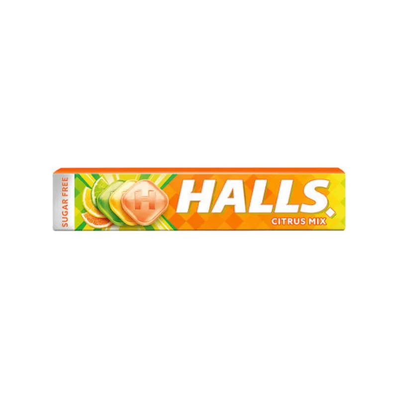 halls καραμελες citrus mix 32 g