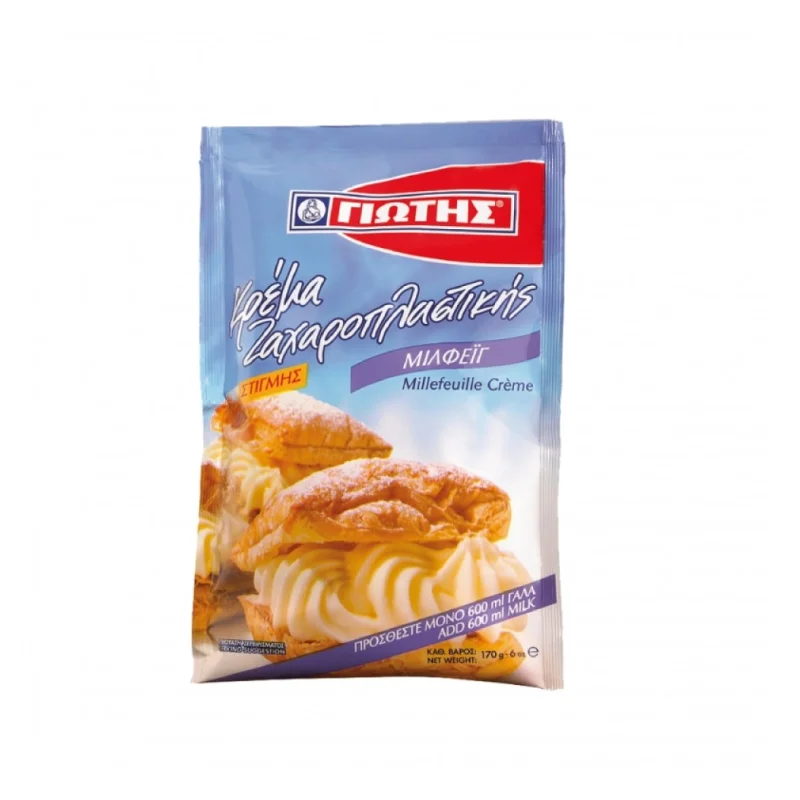 γιώτης κρέμα ζαχαροπλαστικής μιλφέιγ 170 g