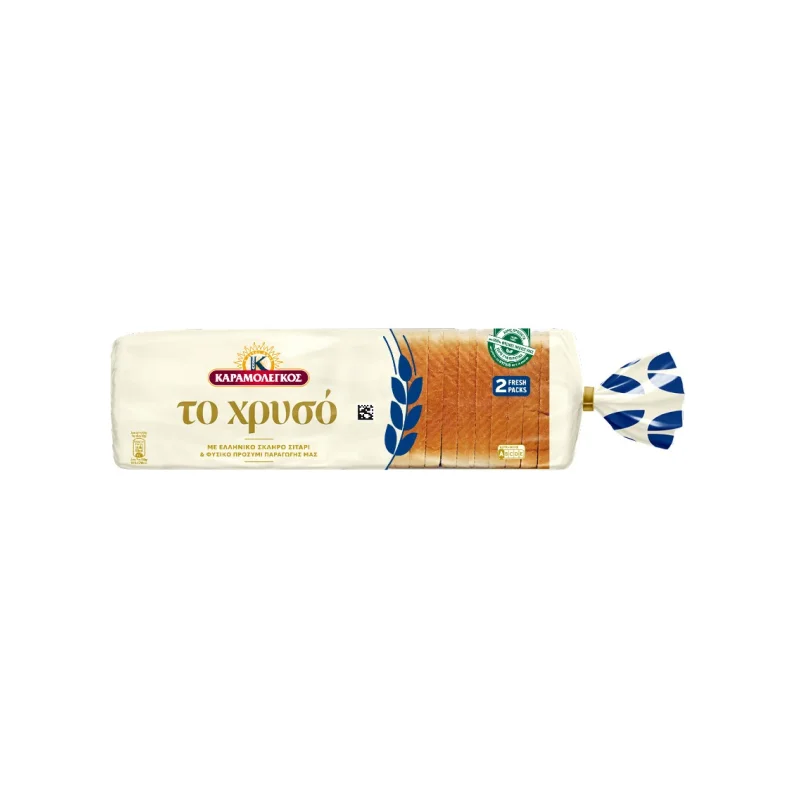 καραμολέγκος το χρυσό ψωμί τοστ . 720 g